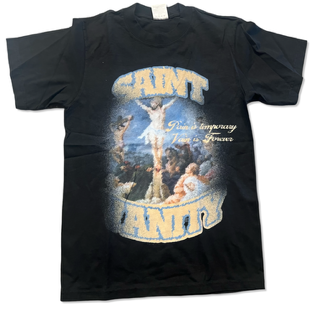 SAINT VANITY BLURRY CROSS TEE