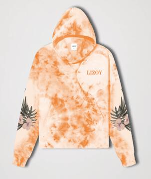 ORANGE TYE DYE HOODIE