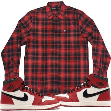 RED AND BLACK FLANNEL