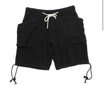 CABLE KNIT SWEATER SHORTS
