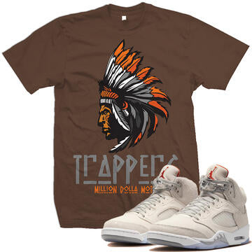 TRAPPERS BROWN TEE