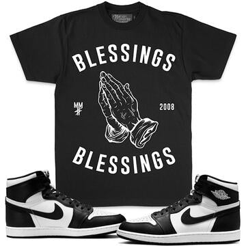 BLESSINGS ON BLESSINGS TEE BLK