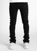 BLACK EMBELLISHED DENIM