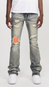 DESERT BLUE PATCH STACK DENIM