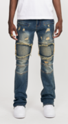 TIMBER BIKER STACK DENIM
