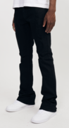 JET BLACK STACK DENIM