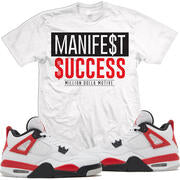 MANIFEST SUCCESS TEE WHITE