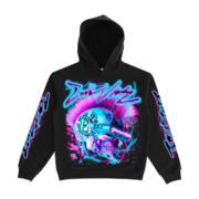 NEON PUNK HOODIE BLK