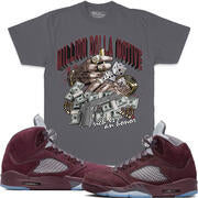 RICH IS AN HONOR DARK GRAY MAROON