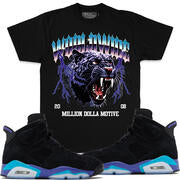 WORLDWIDE TIGER BLACK AND PURPLE TEE
