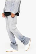MR, EMBROIDERY LIGHT WASH STACK DENIM