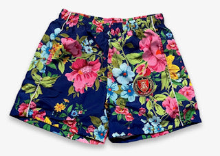 SKY BLUE PINK FLORAL SHORT