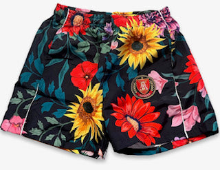 RED AND GREEN FLORAL SHORT