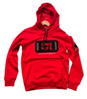 ONE LIFE HOODIE RED