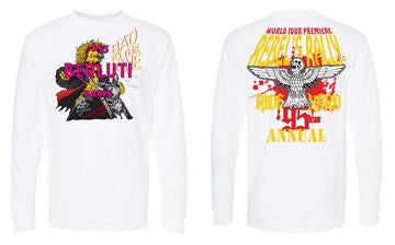 REBES RALLY LONGSLEEVE TEE WHITE